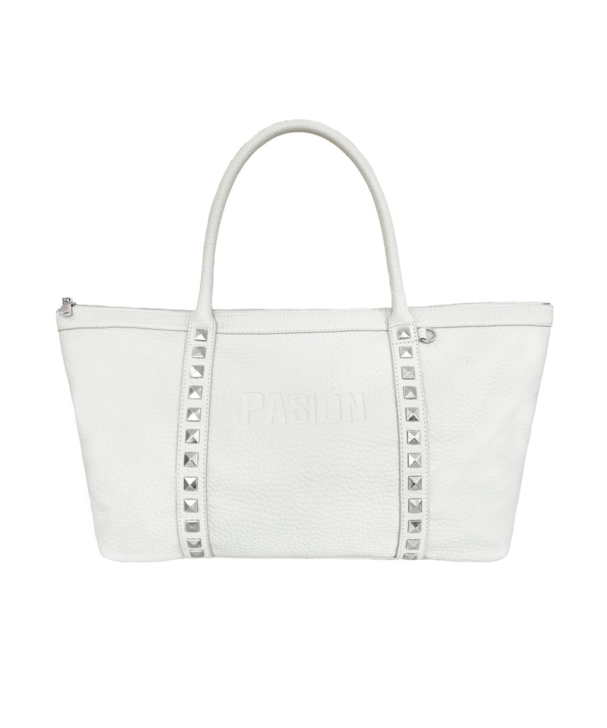 파시온(PASION) 스터드 크러쉬 백_화이트 Studdy Crush Bag_White