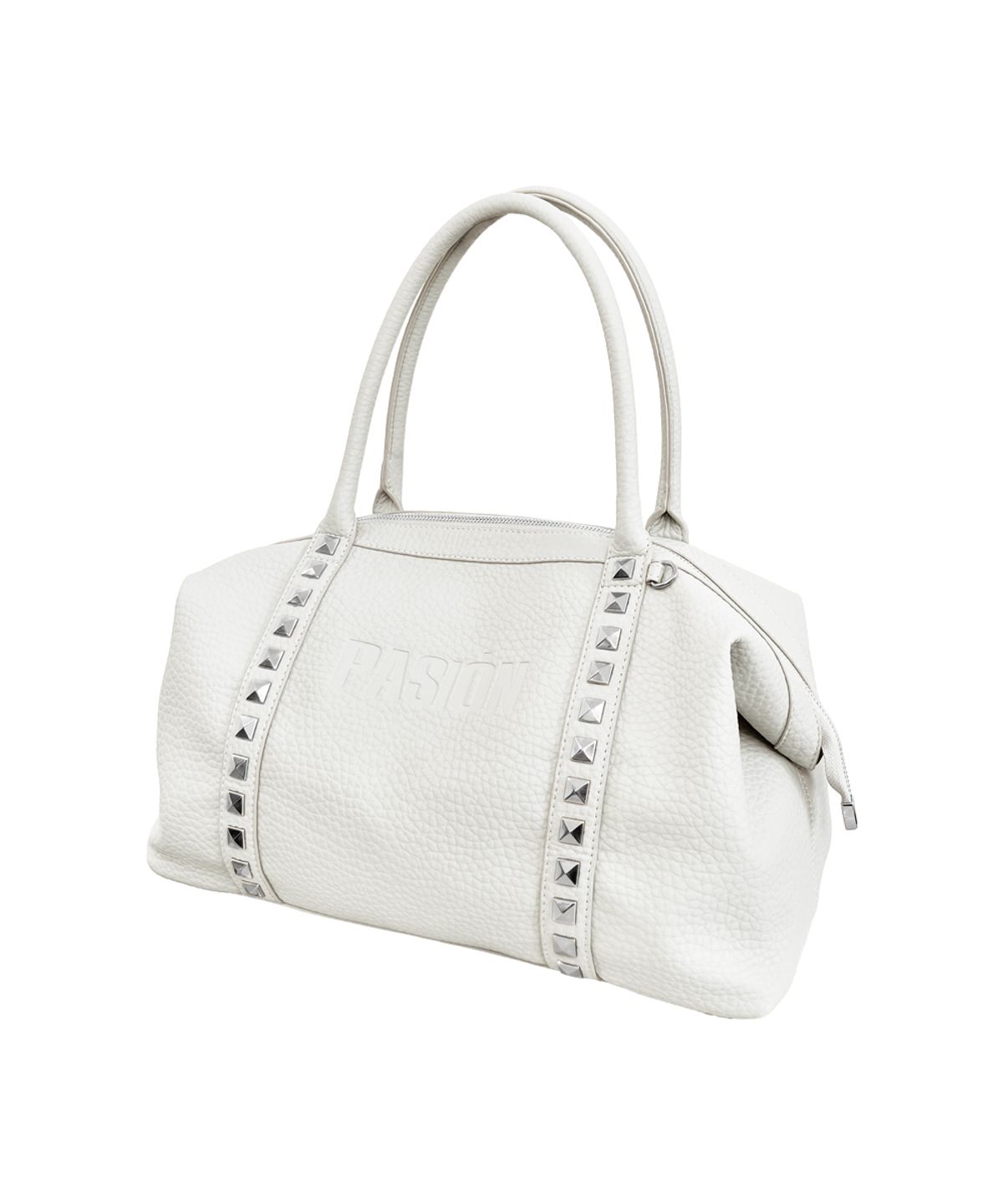 파시온(PASION) 스터드 크러쉬 백_화이트 Studdy Crush Bag_White