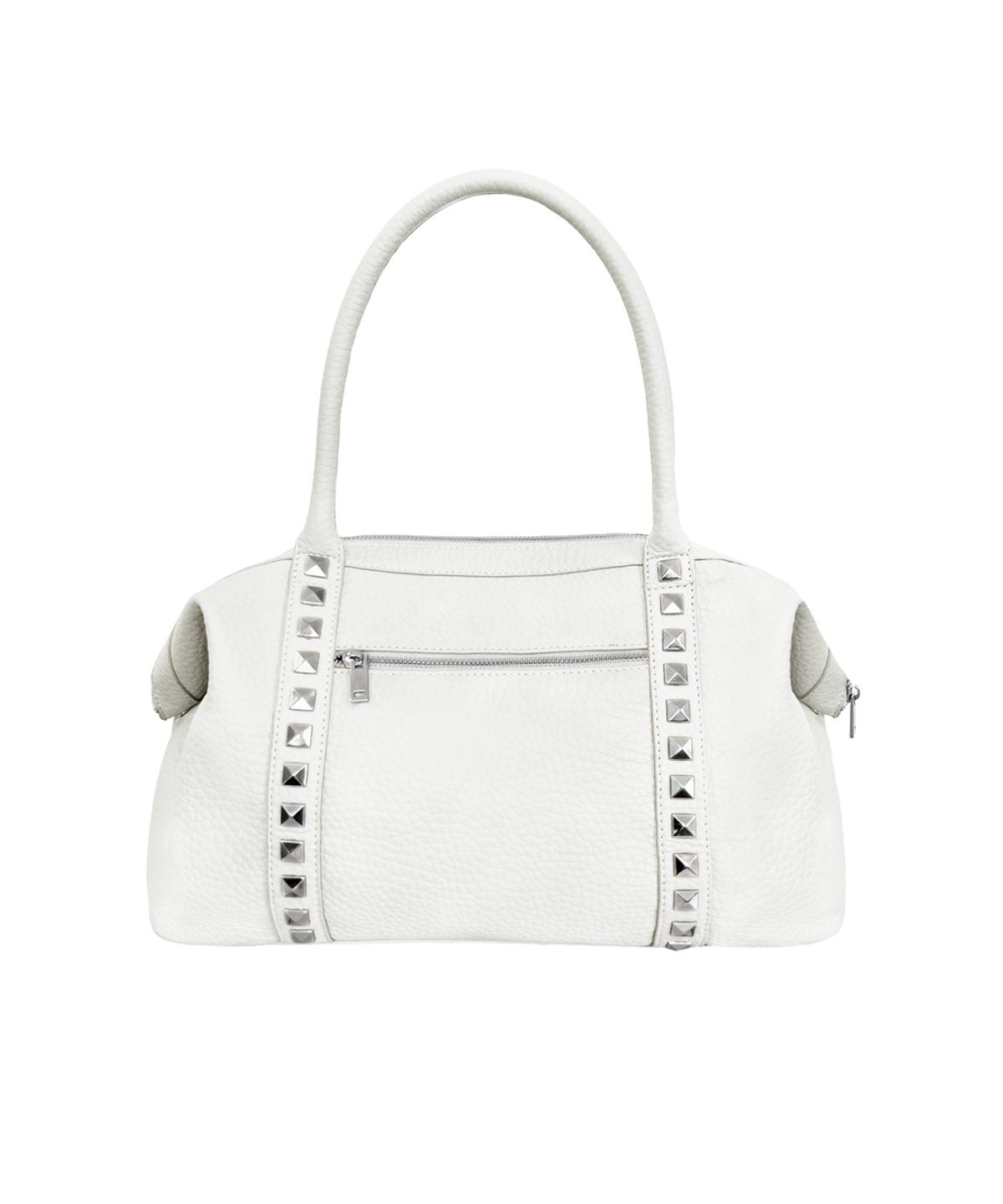 파시온(PASION) 스터드 크러쉬 백_화이트 Studdy Crush Bag_White