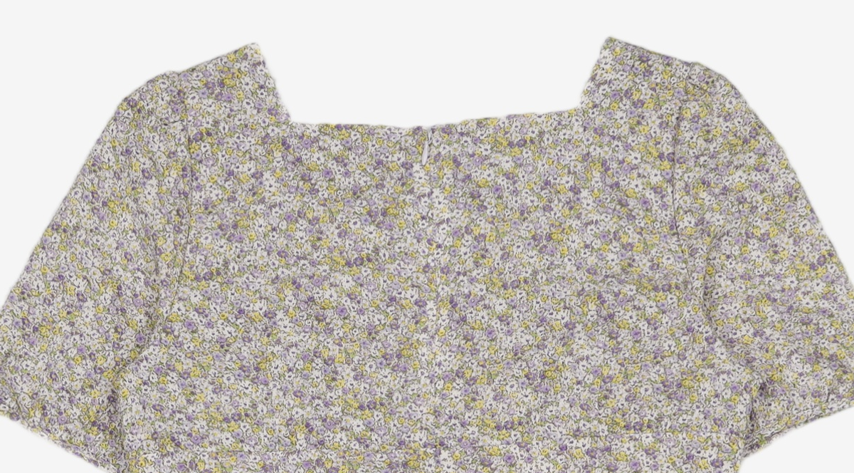 미쏘(MIXXO) 스퀘어넥 플라워 미니 원피스_MIWOWD511G L