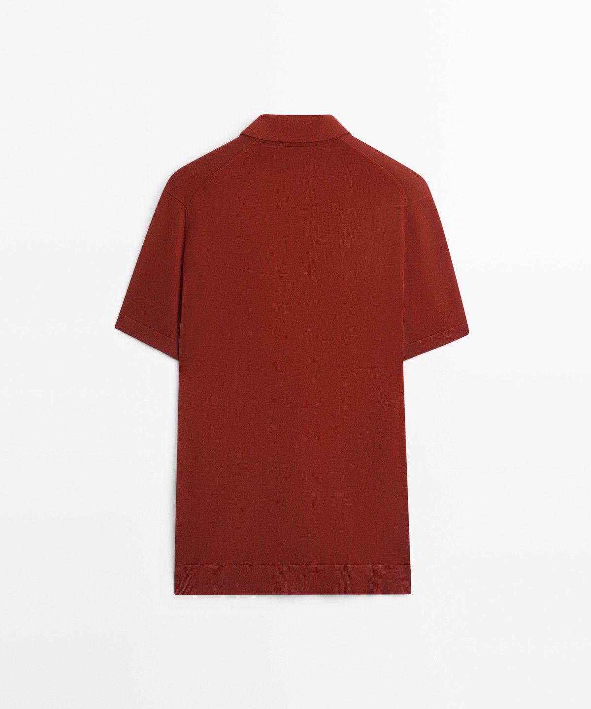마시모두띠(MASSIMO DUTTI) 100% 코튼 브이넥 니트 폴로 셔츠