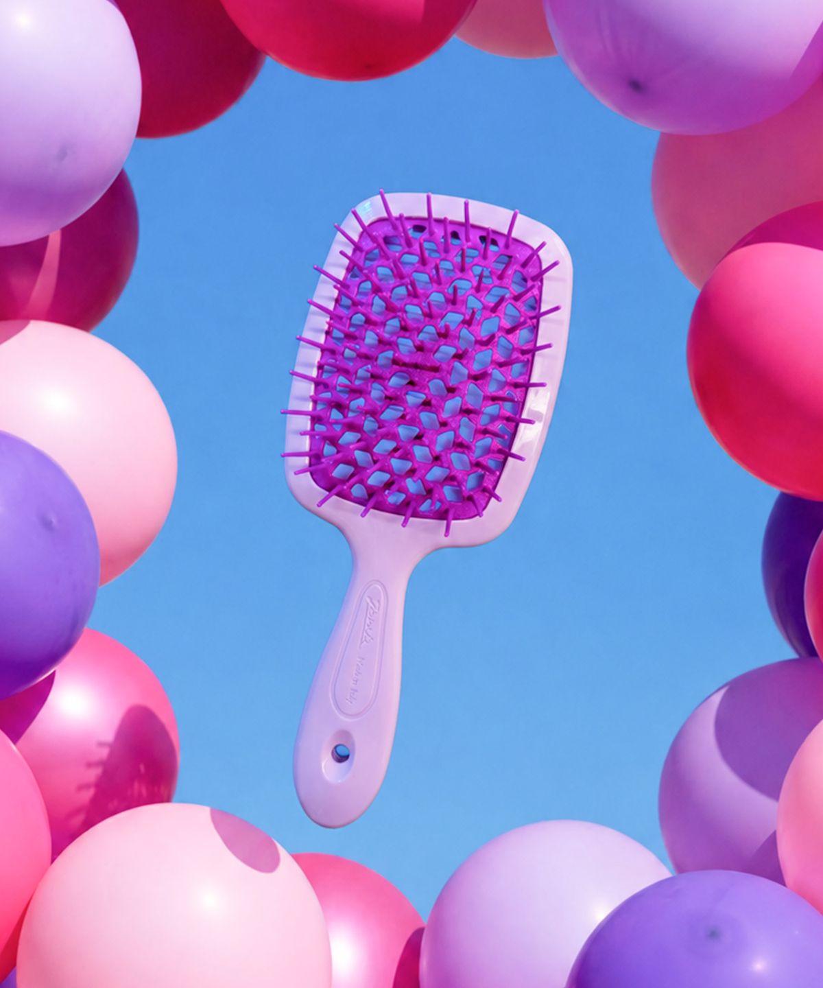 야네케(JANEKE) [웻헤어/팝컬러] 슈퍼브러시  헤어빗 라지 7color