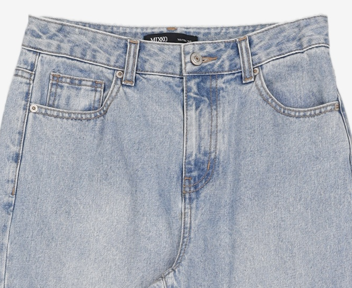 미쏘(MIXXO) 롤업 보이핏 데님 MIWTJB327J 28