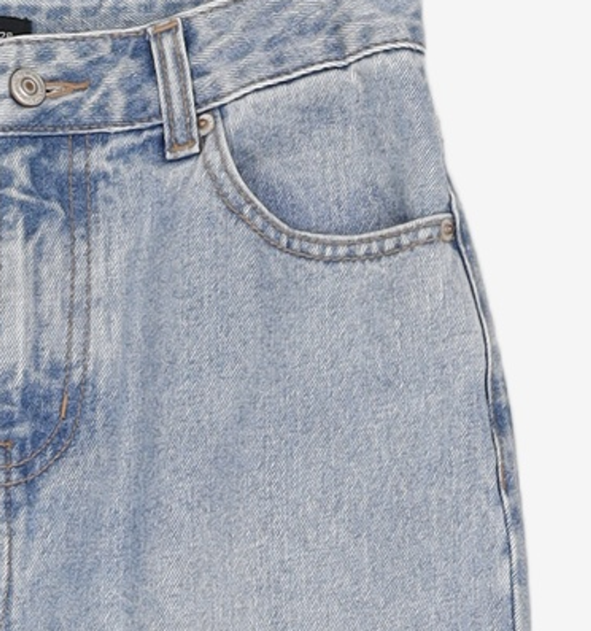 미쏘(MIXXO) 롤업 보이핏 데님 MIWTJB327J 28