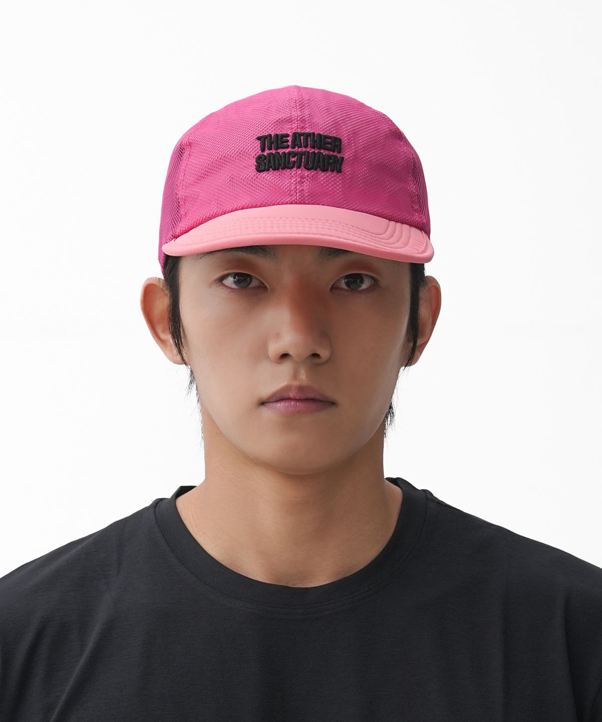 타스 (디아더생츄어리)(TAS (THEATHERSANCTUARY)) 오리진 볼륨 로고 메쉬캡 (핑크)