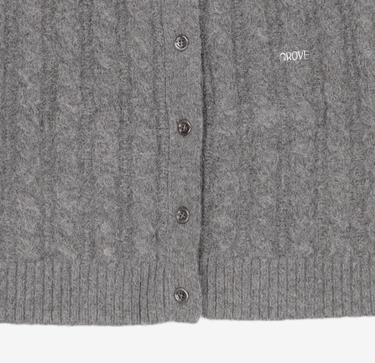 그로브(GROVE) 23FW MILLO CARDIGAN_GREY FREE