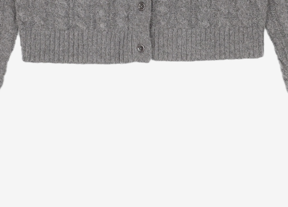 그로브(GROVE) 23FW MILLO CARDIGAN_GREY FREE