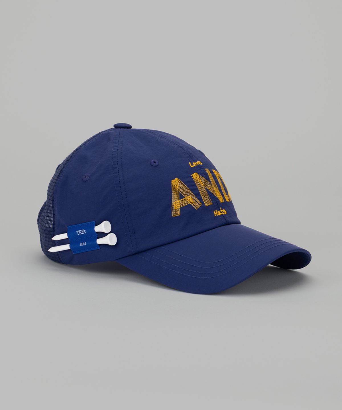 앤드 골프(AND GOLF) Love and Hate Mesh Ball Cap Navy