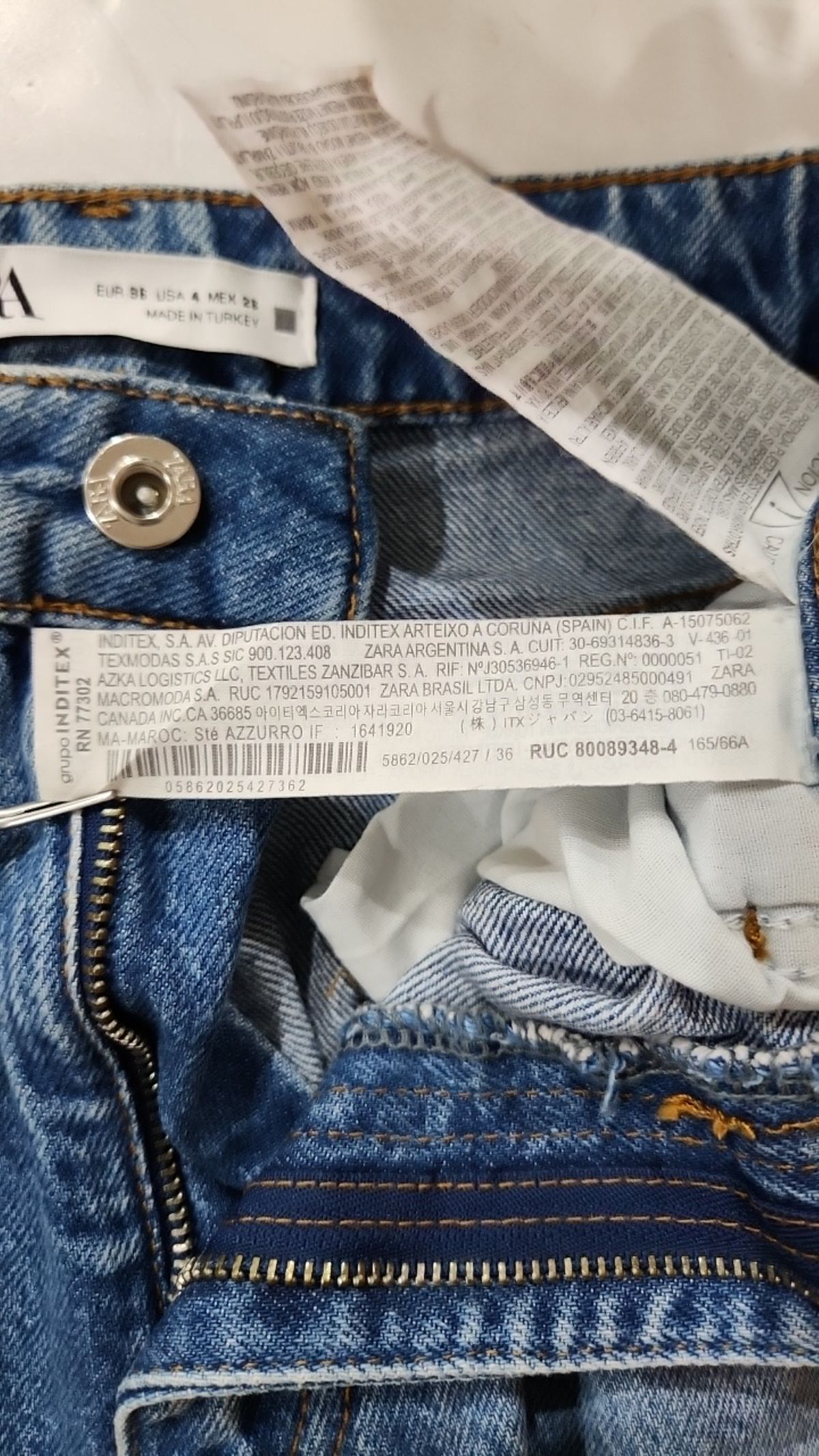 자라(ZARA) 청/데님 팬츠 36