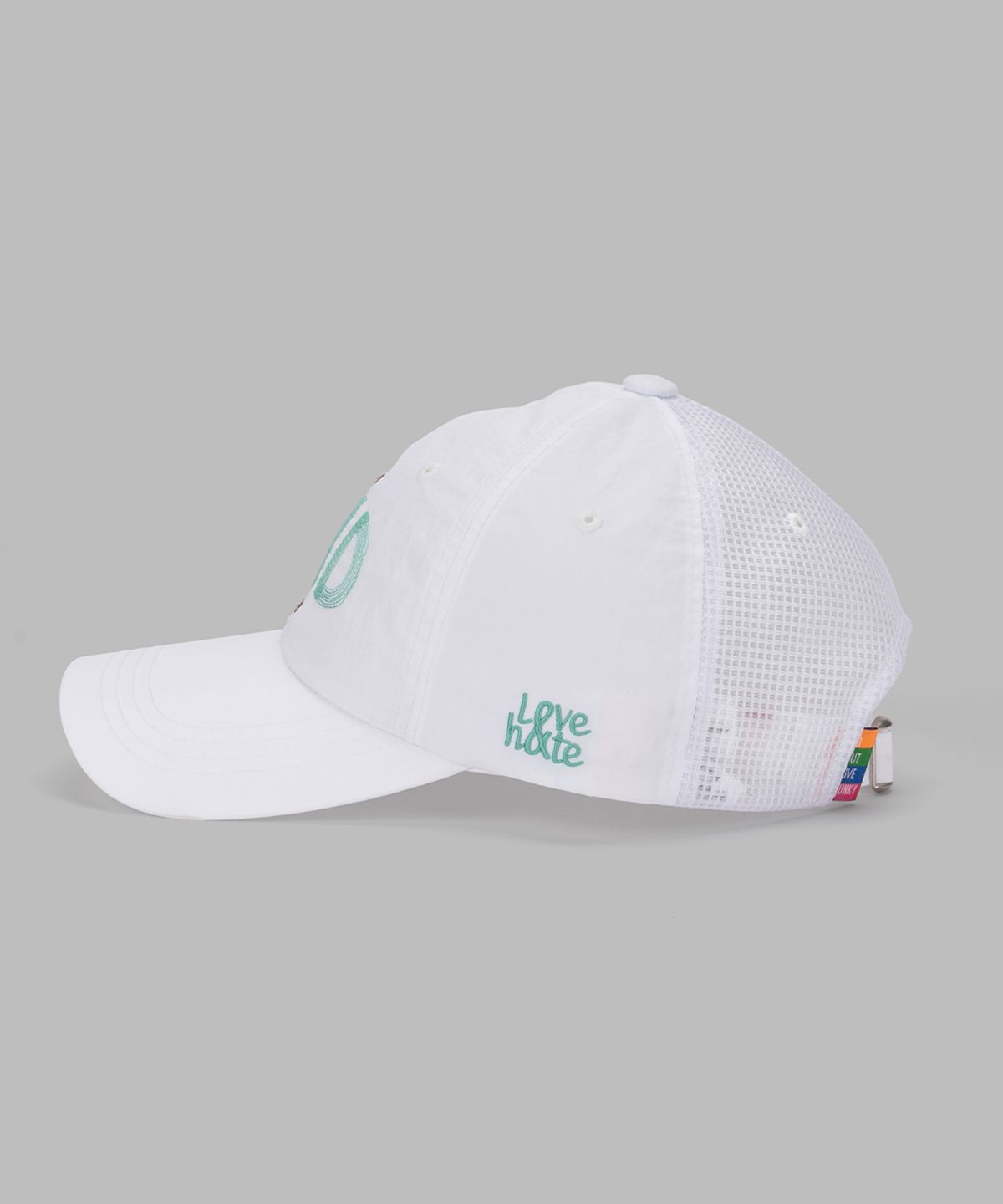 앤드 골프(AND GOLF) Love and Hate Mesh Ball Cap White