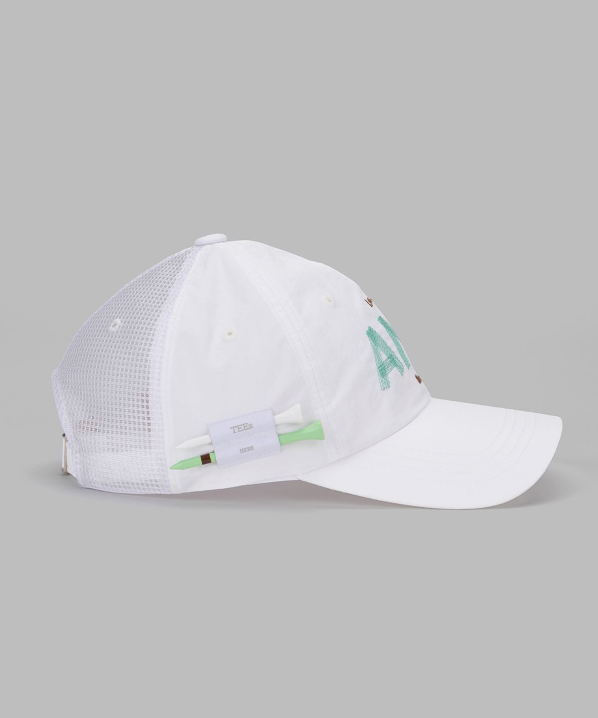 앤드 골프(AND GOLF) Love and Hate Mesh Ball Cap White