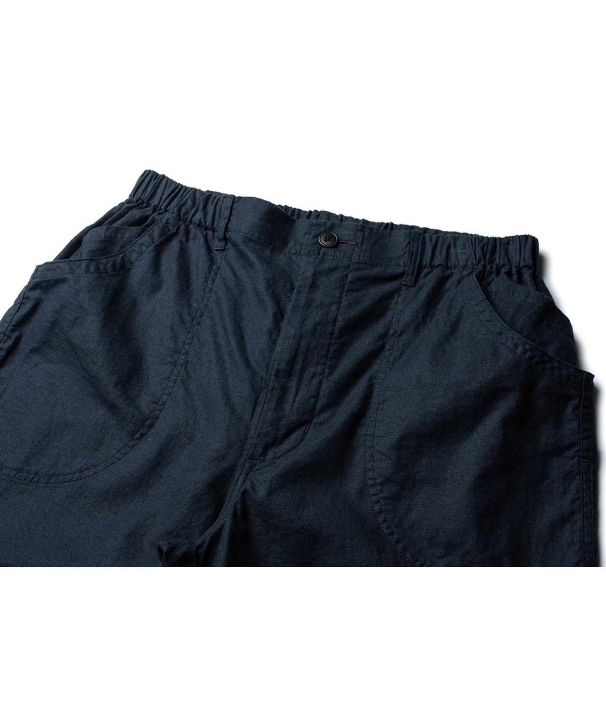 더 레스큐(THE RESQ) LINEN COTTON DOMINGO PANTS [NAVY]