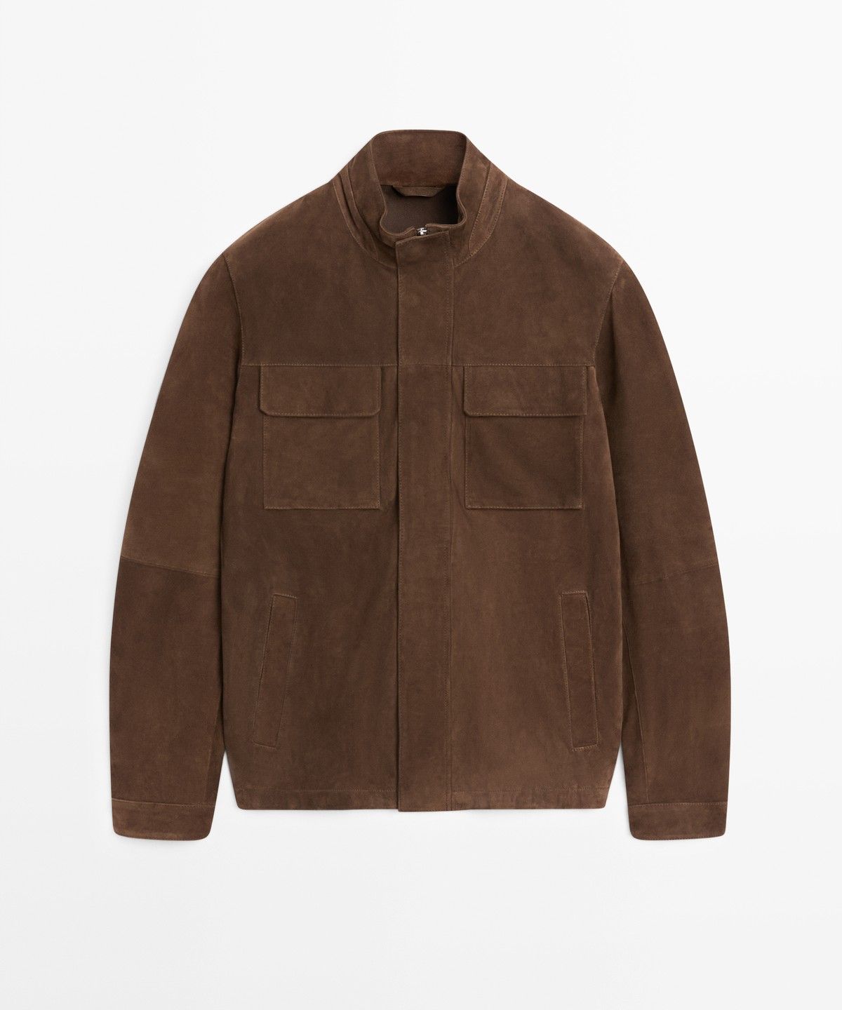 마시모두띠(MASSIMO DUTTI) 스웨이드 레더 포켓 재킷