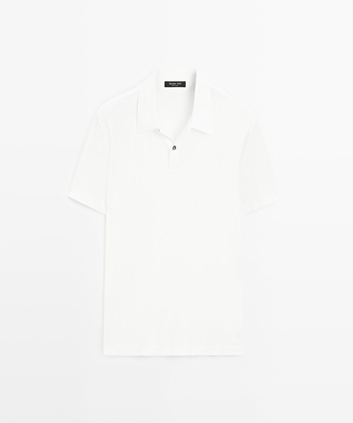 마시모두띠(MASSIMO DUTTI) 100% 코튼 반팔 폴로 셔츠