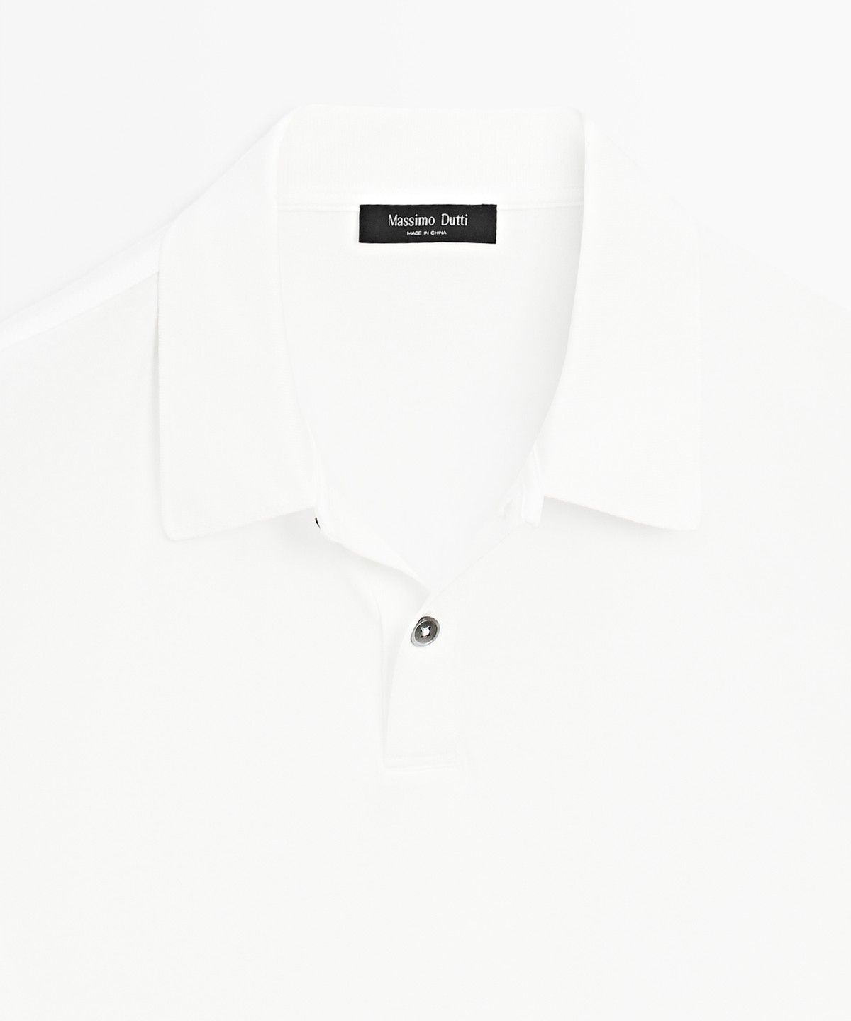 마시모두띠(MASSIMO DUTTI) 100% 코튼 반팔 폴로 셔츠