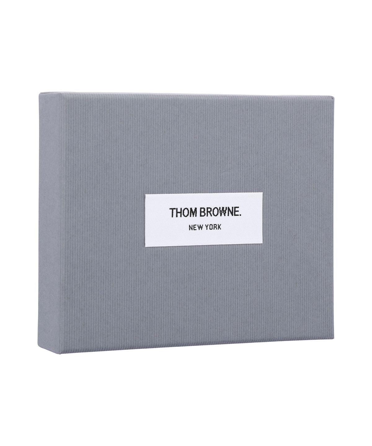 톰 브라운(THOM BROWNE) 소프트 페블 그레인 레더 집업 카드 홀더 - 블랙 / UAW099AL0105001