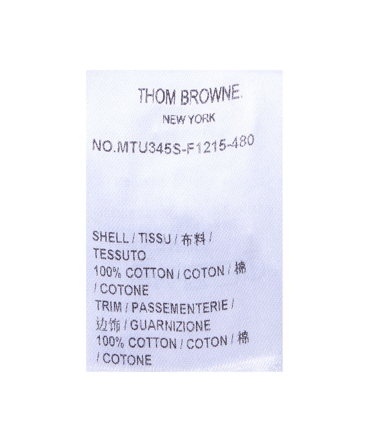 톰 브라운(THOM BROWNE) 워싱 일본 셀비지 데님 5포켓 팬츠 - 라이트 블루 / MTU345SF1215480