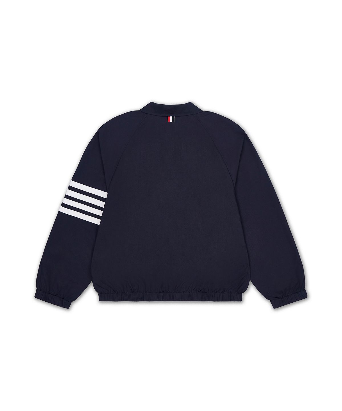 톰 브라운(THOM BROWNE) 샤이니 립스탑 집 프론트 래글런 코치 재킷 - 네이비 / MJO264CF1095415