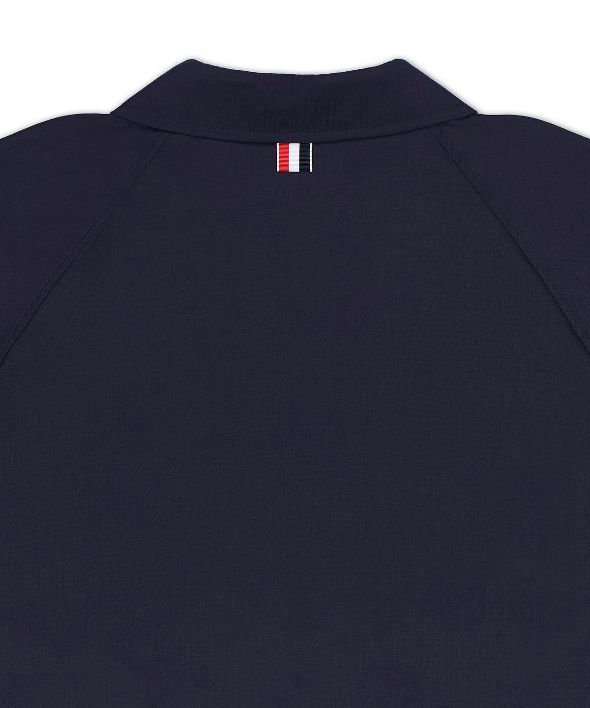 톰 브라운(THOM BROWNE) 샤이니 립스탑 집 프론트 래글런 코치 재킷 - 네이비 / MJO264CF1095415