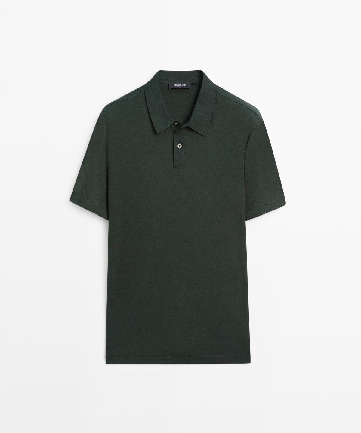 마시모두띠(MASSIMO DUTTI) 100% 코튼 반팔 폴로 셔츠