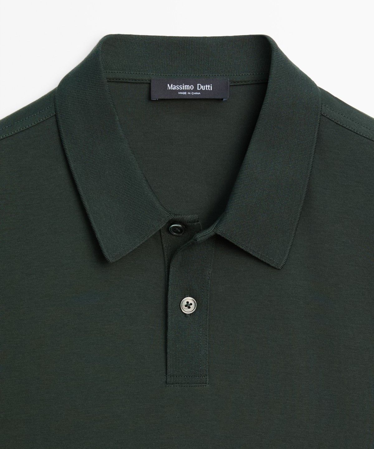 마시모두띠(MASSIMO DUTTI) 100% 코튼 반팔 폴로 셔츠