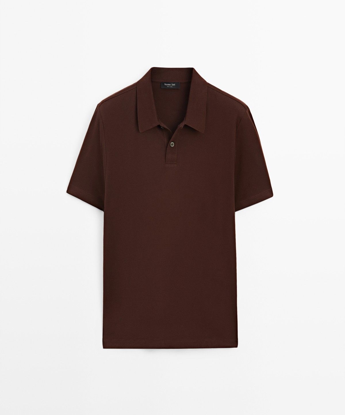 마시모두띠(MASSIMO DUTTI) 100% 코튼 반팔 폴로 셔츠