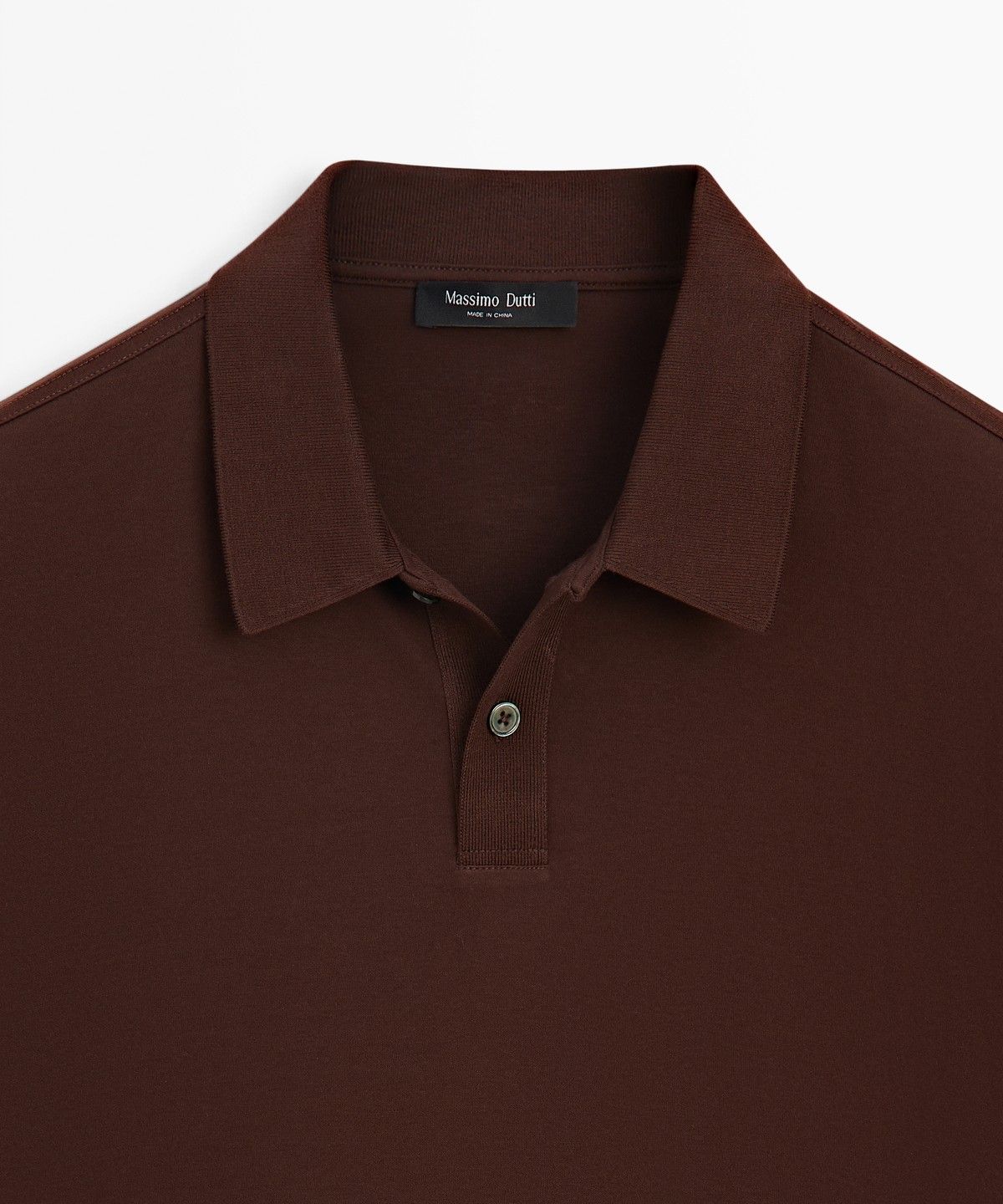 마시모두띠(MASSIMO DUTTI) 100% 코튼 반팔 폴로 셔츠