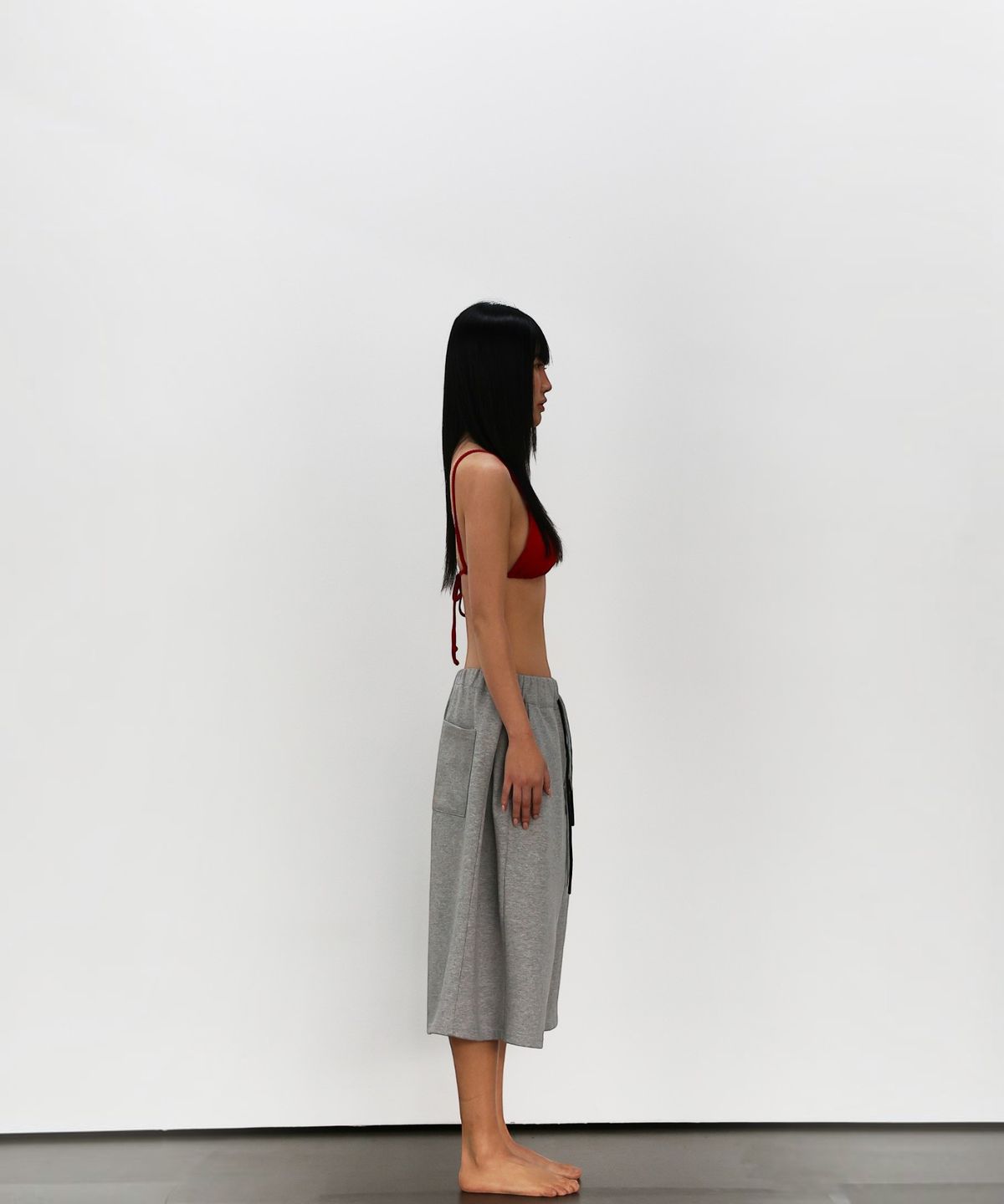 엑세스(XX) Axis Zip Dual Drawstring Buermuda Shorts Gray