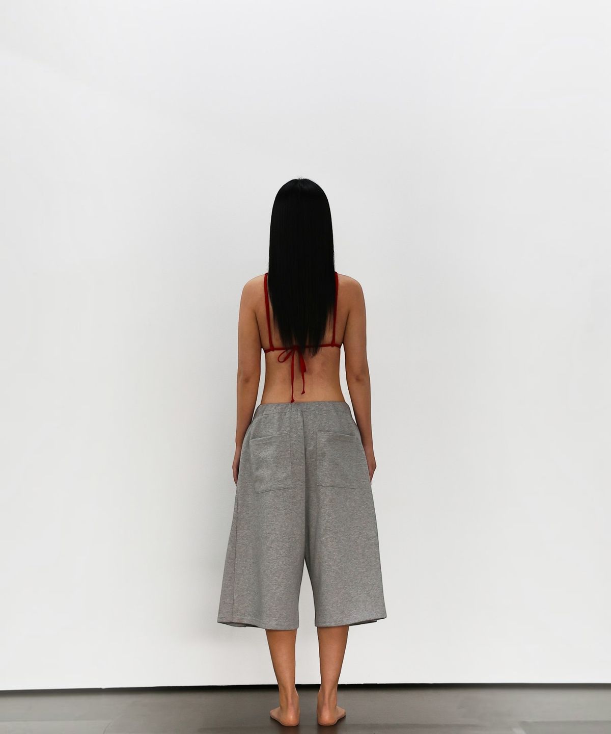 엑세스(XX) Axis Zip Dual Drawstring Buermuda Shorts Gray