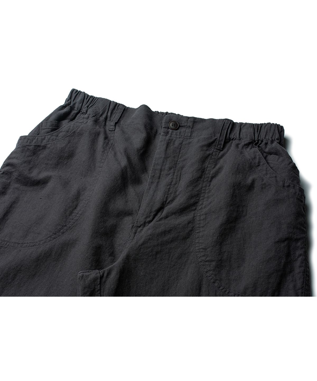 더 레스큐(THE RESQ) LINEN COTTON DOMINGO PANTS [OLIVE CHARCOAL]