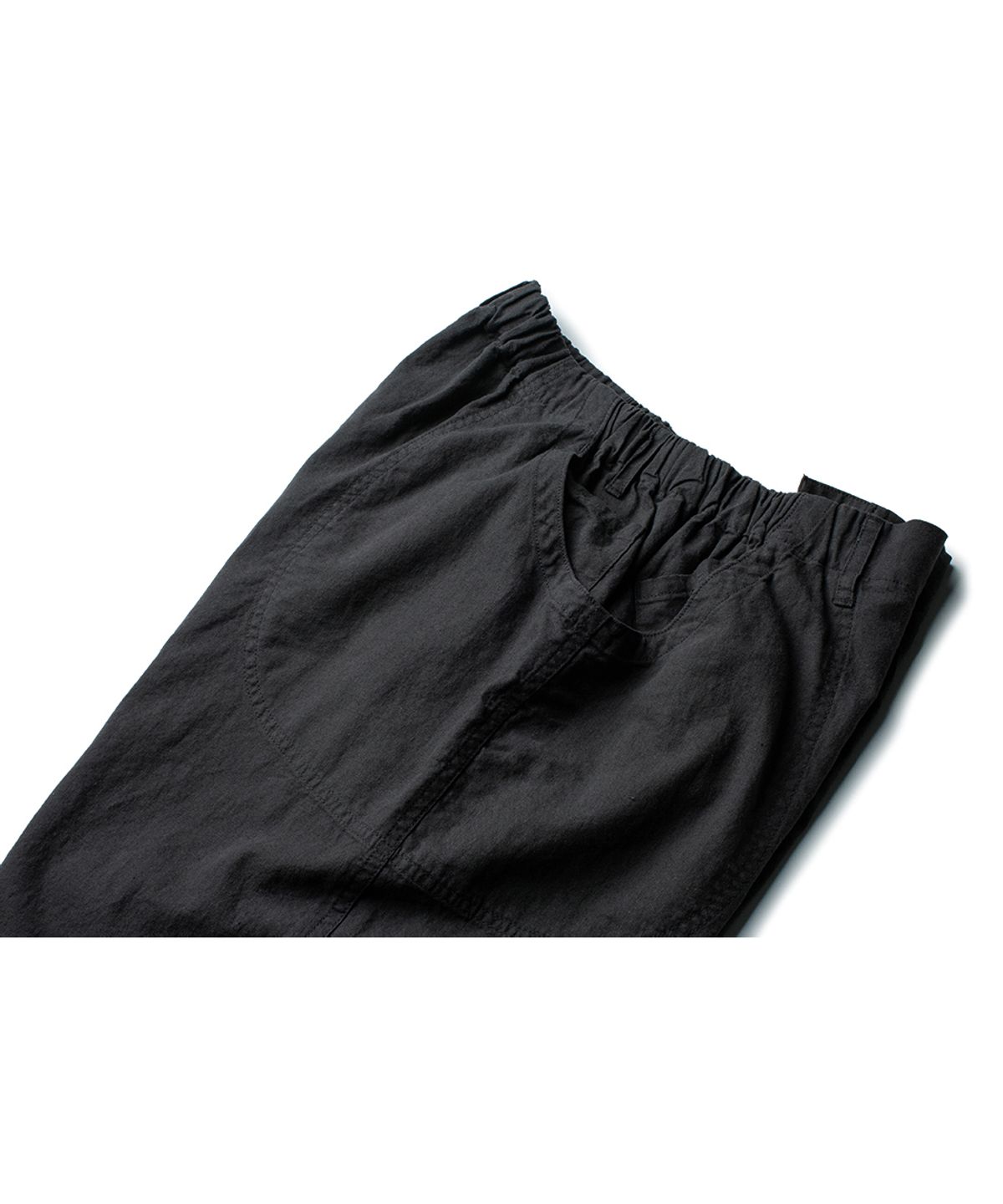 더 레스큐(THE RESQ) LINEN COTTON DOMINGO PANTS [OLIVE CHARCOAL]