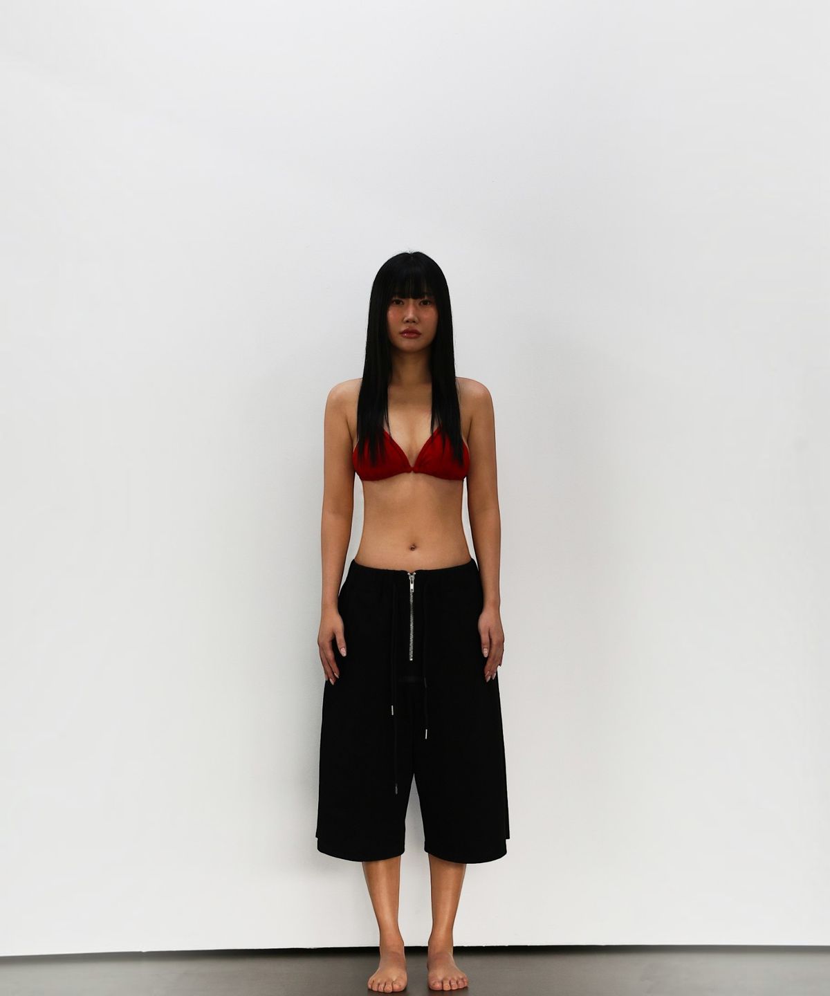 엑세스(XX) Axis Zip Dual Drawstring Buermuda Shorts Black