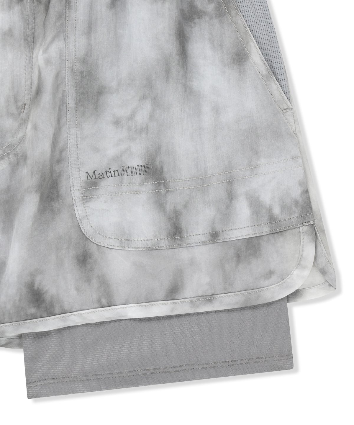 마뗑킴(MATIN KIM) MATIN PACE MOTION SHORTS FOR WOMEN IN LIGHT GREY