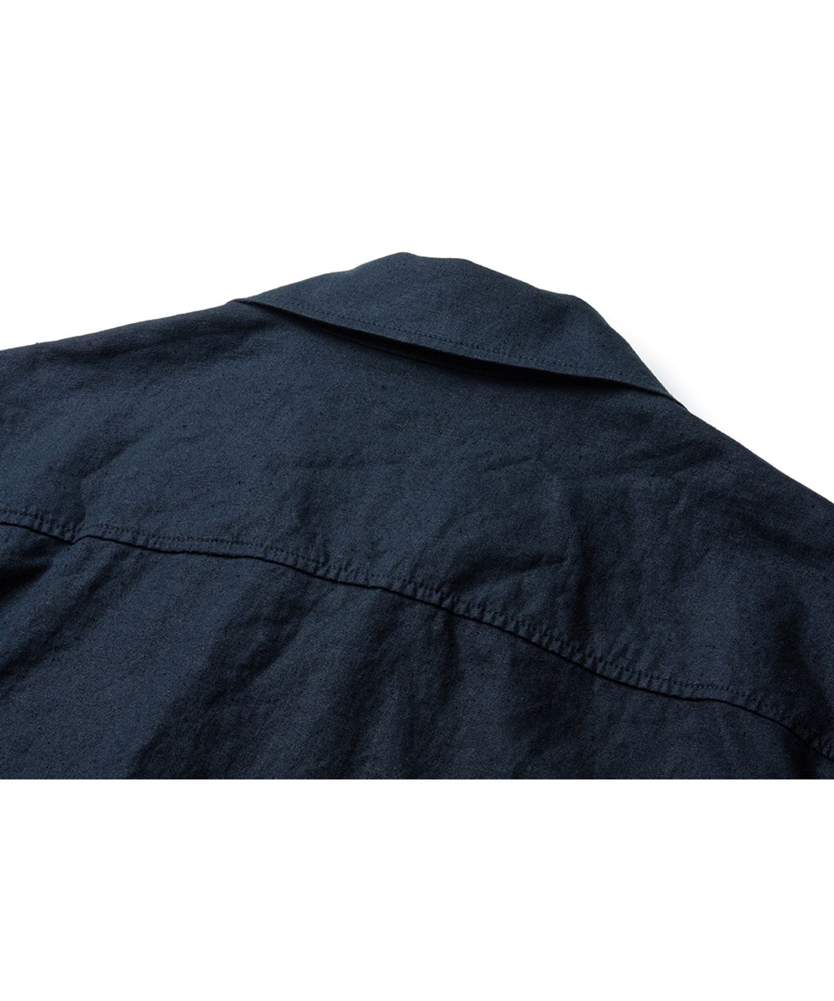 더 레스큐(THE RESQ) LINEN COTTON PAPA SHIRT [NAVY]