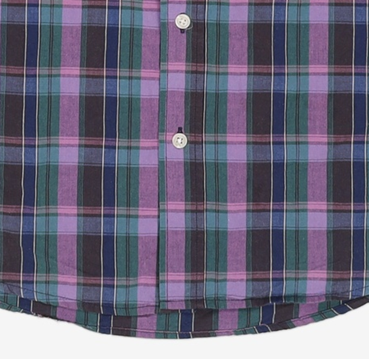 예일(YALE) (JAPAN FABRIC) COTTON CHECK SS SHIRT NAVY S
