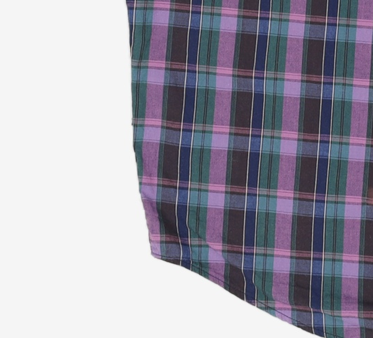 예일(YALE) (JAPAN FABRIC) COTTON CHECK SS SHIRT NAVY S
