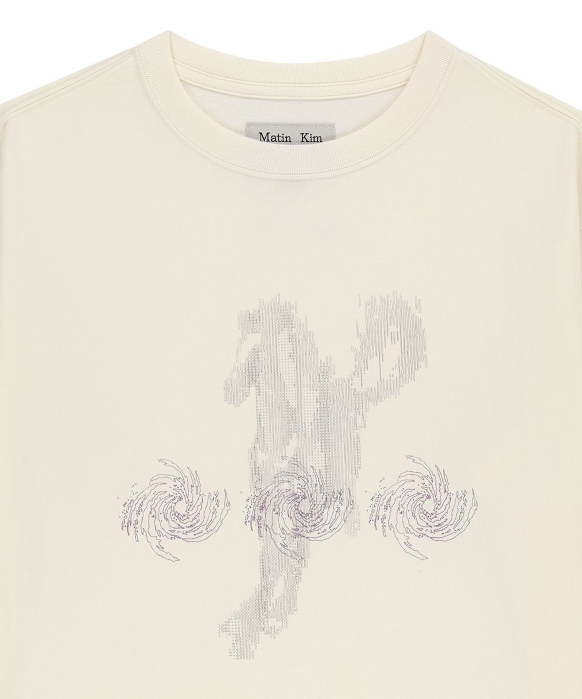 마뗑킴(MATIN KIM) MATIN PACE SPRINT GRAFFITI TOP IN IVORY