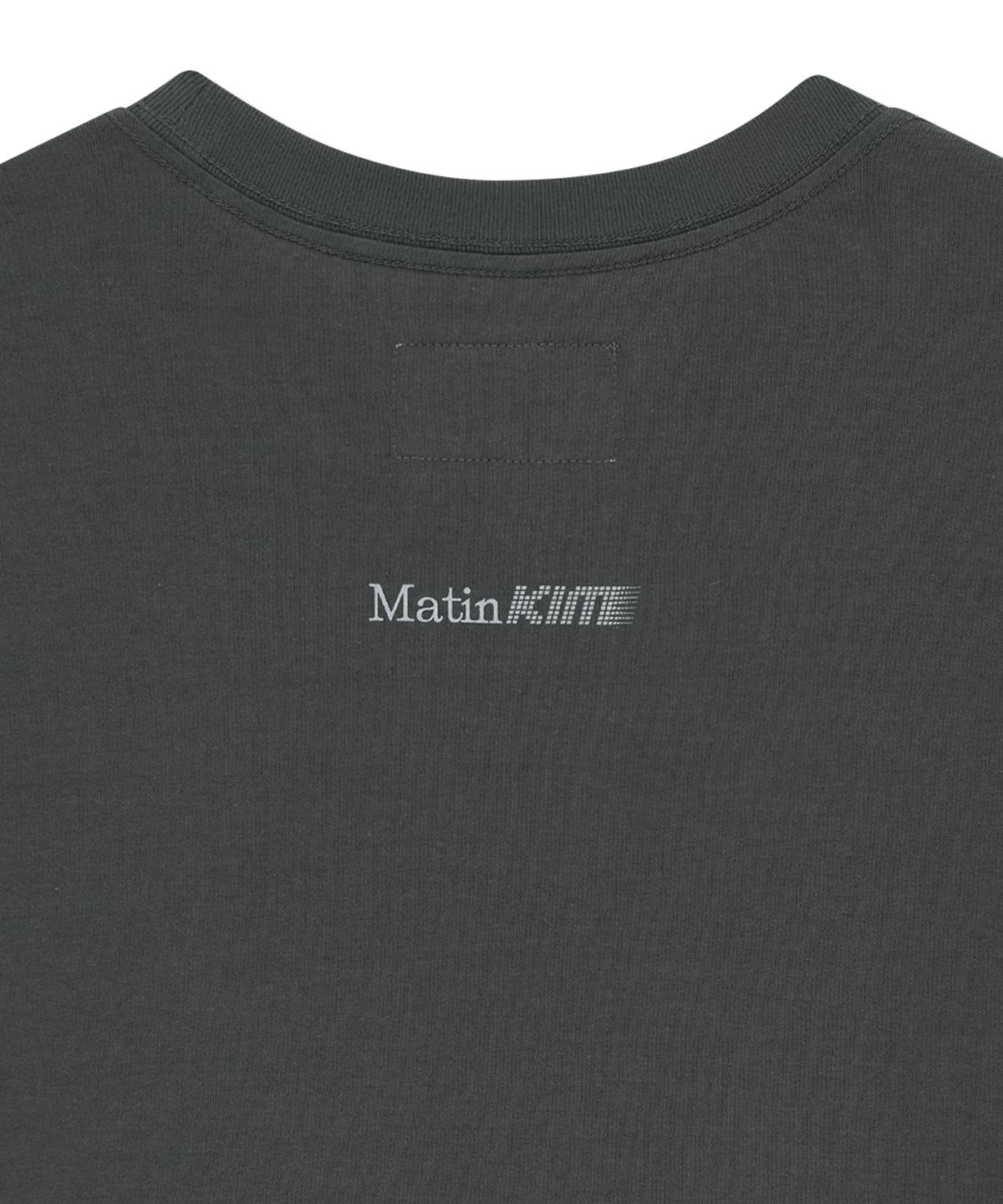 마뗑킴(MATIN KIM) MATIN PACE SPRINT GRAFFITI TOP IN CHARCOAL