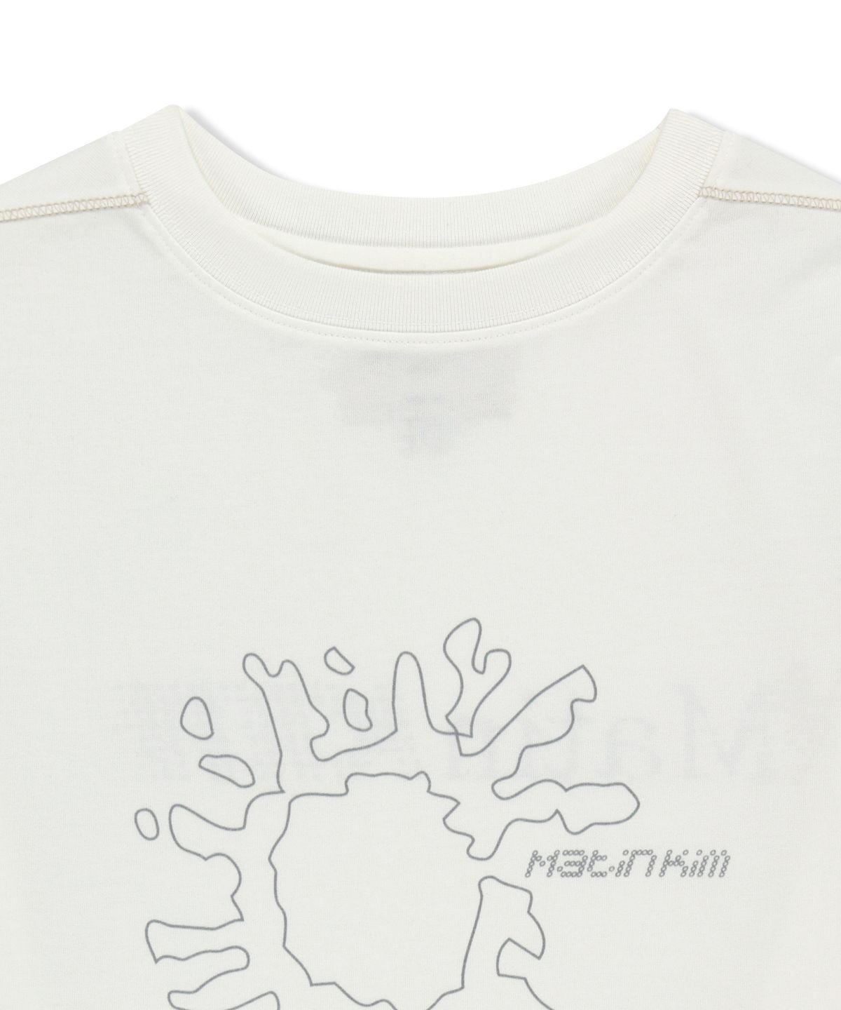 마뗑킴(MATIN KIM) MATIN PACE SUNBURST GRAFFITI COVERED TOP IN IVORY