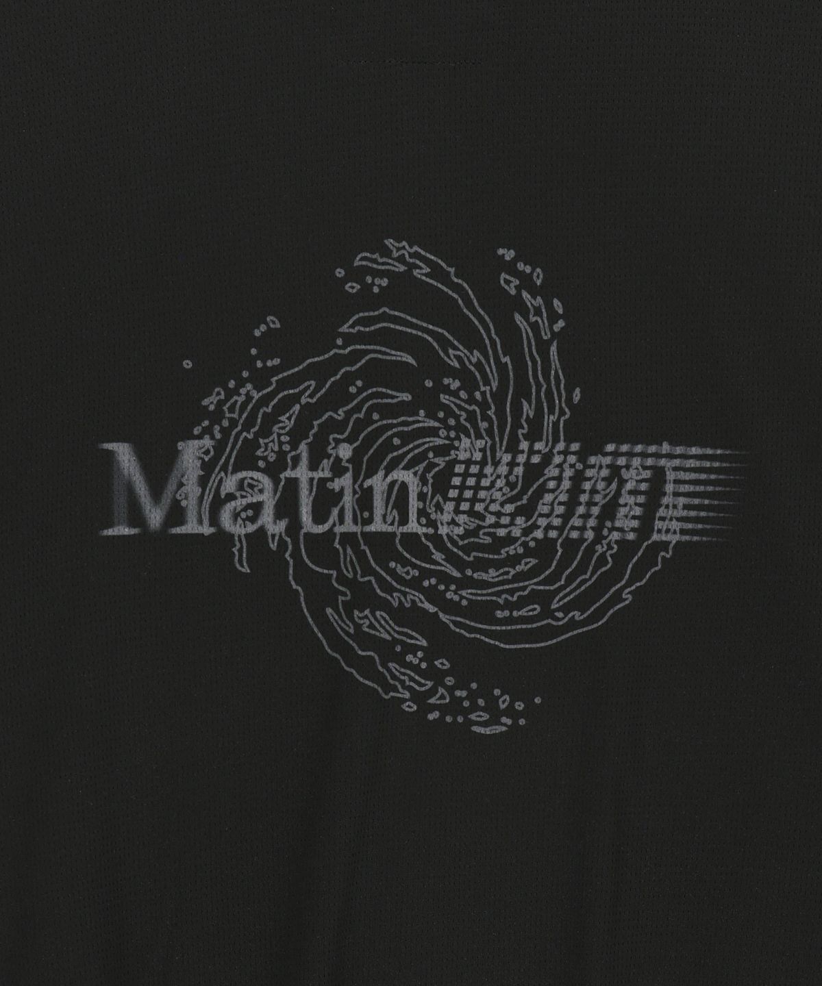 마뗑킴(MATIN KIM) MATIN PACE VORTEX GRAFFITI ZIP UP IN BLACK