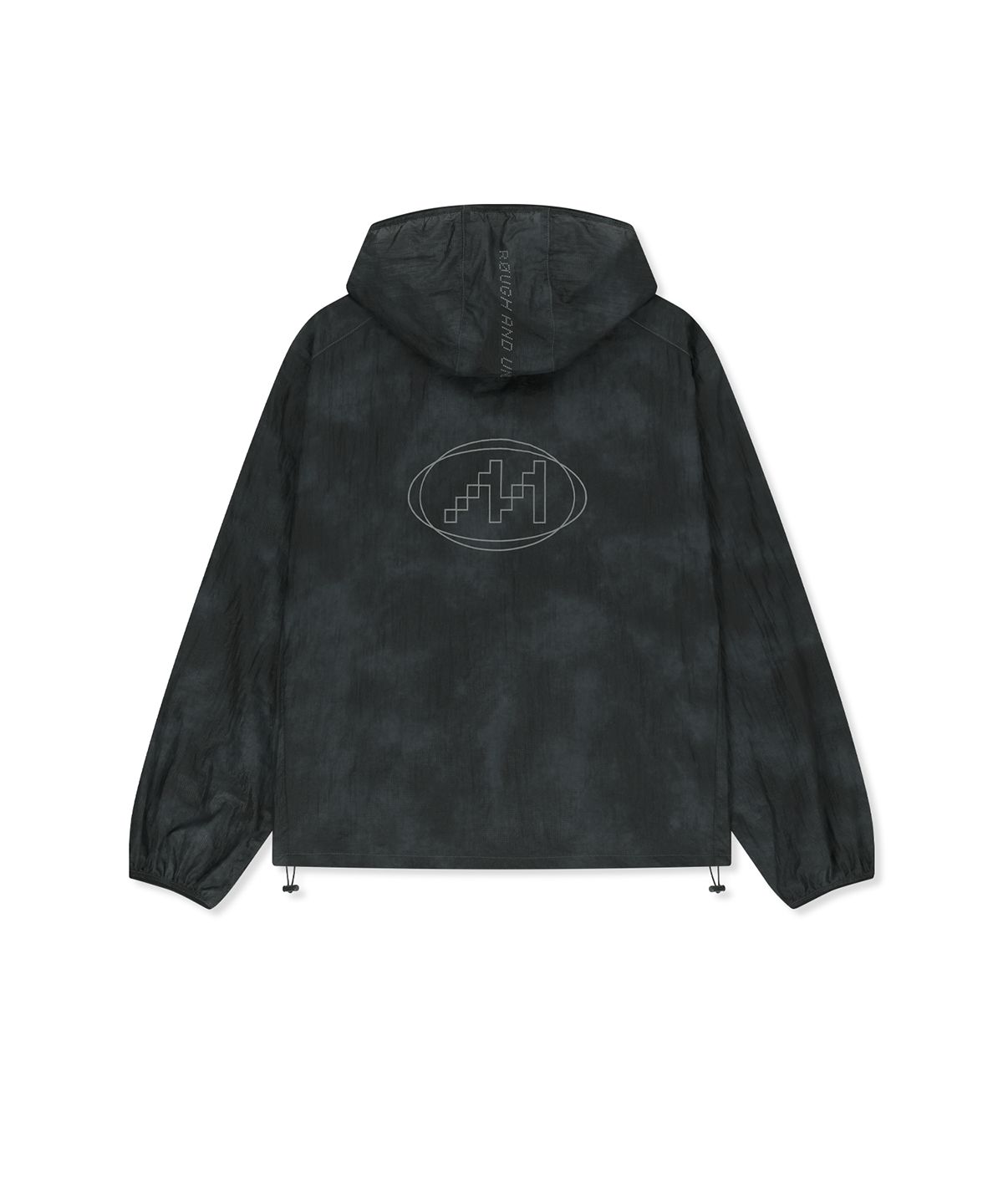 마뗑킴(MATIN KIM) MATIN PACE REFLECTIVE LOGO WINDBREAKER IN BLACK