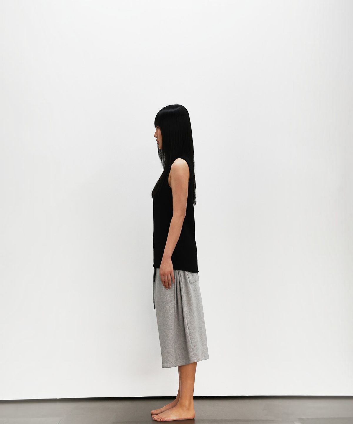 엑세스(XX) XX Essential Rib Sleeveless Black