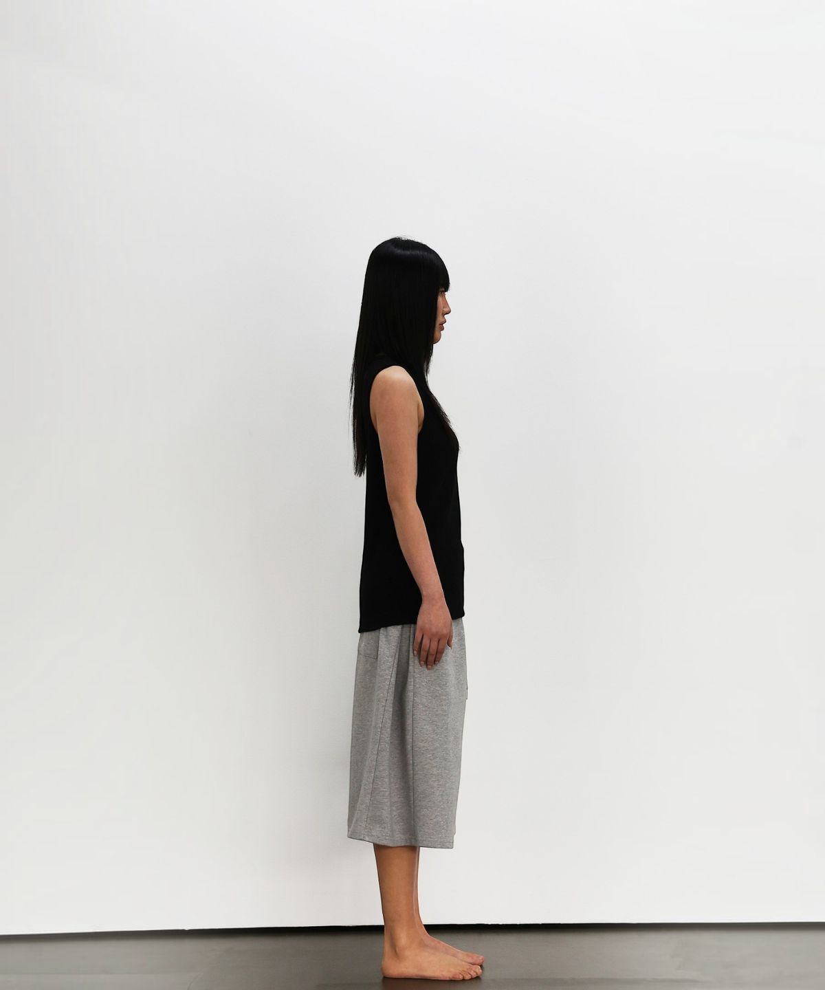 엑세스(XX) XX Essential Rib Sleeveless Black