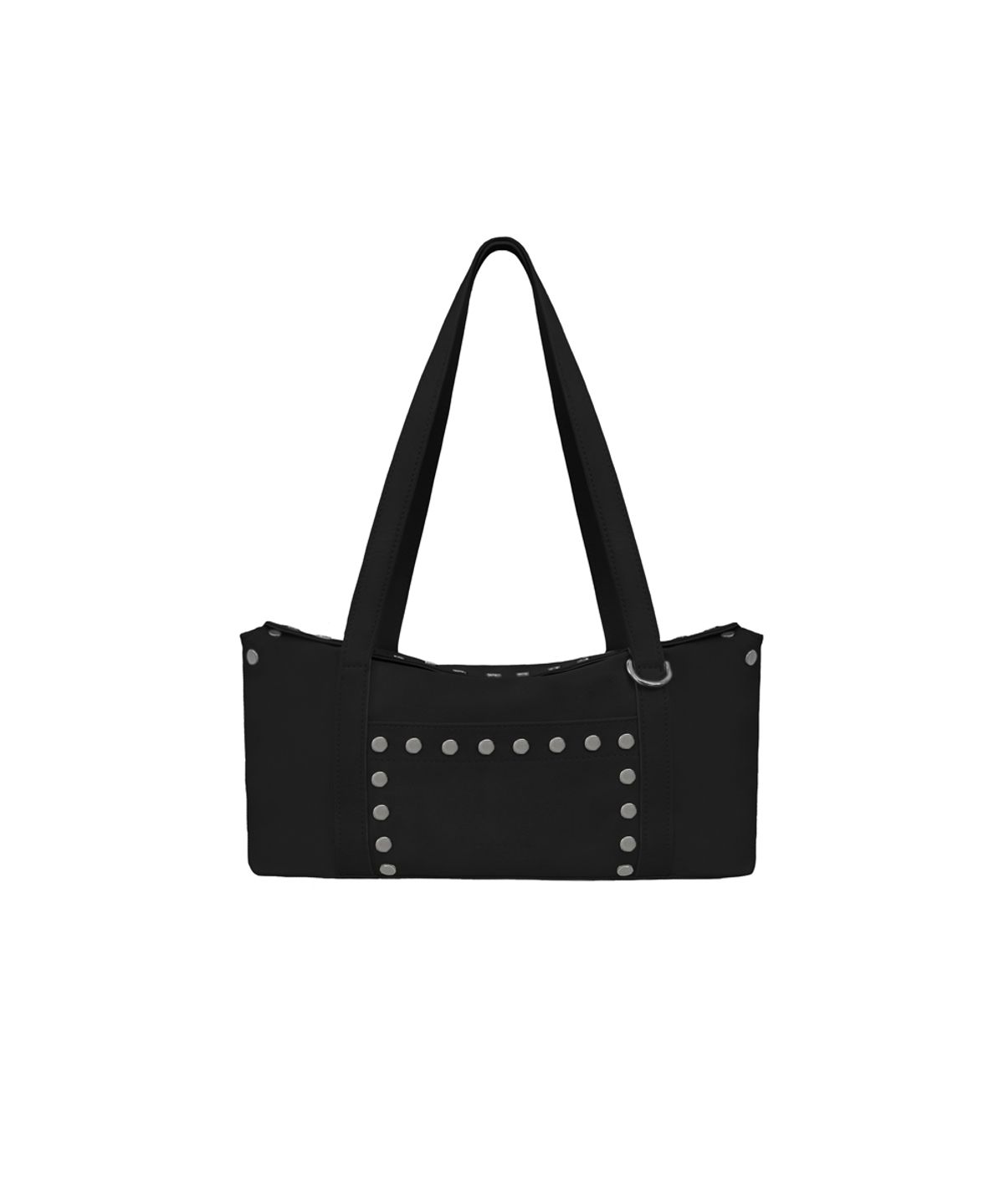 파시온(PASION) 플랫 스터드 숄더백_블랙 Flat Stud Shoulder Bag_Black