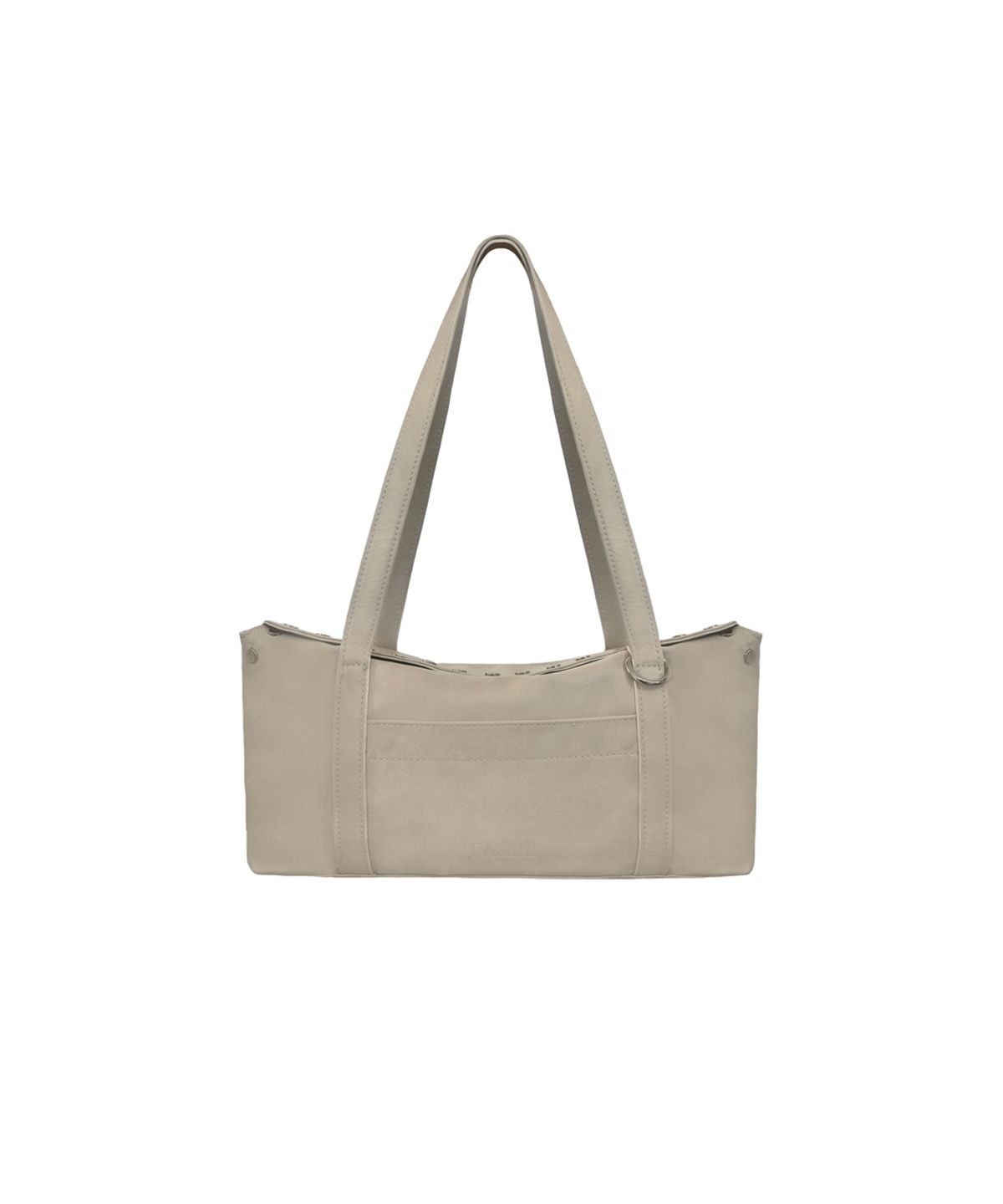파시온(PASION) 플랫 스터드 숄더백_베이지 Flat Stud Shoulder Bag_Beige