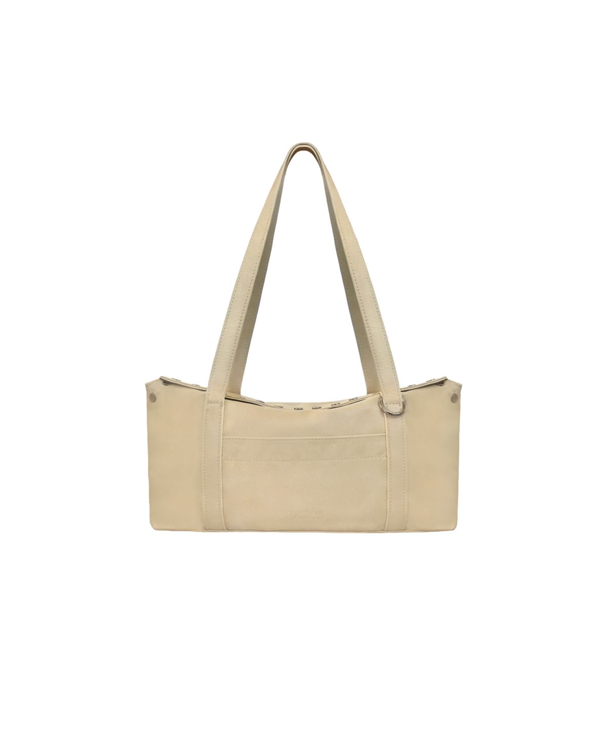 파시온(PASION) 플랫 스터드 숄더백_버터 Flat Stud Shoulder Bag_ Butter