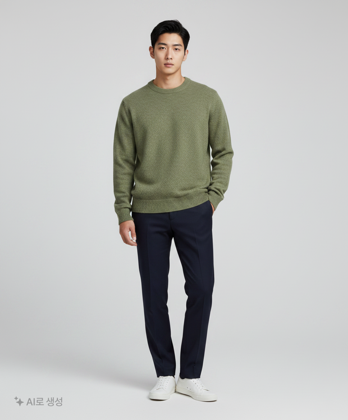 미니멀프로젝트(MINIMALPROJECT) 소프트 베이직 오버핏 니트 MNT107 [BEIGE] XL