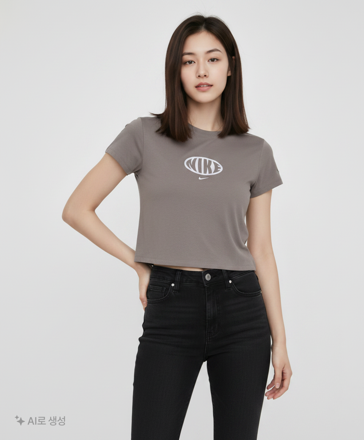 나이키(NIKE) 스포츠웨어 칠 니트 티셔츠 W - 미디엄 애쉬:퍼플 던:미디엄 애쉬 / IB7567-254 XL