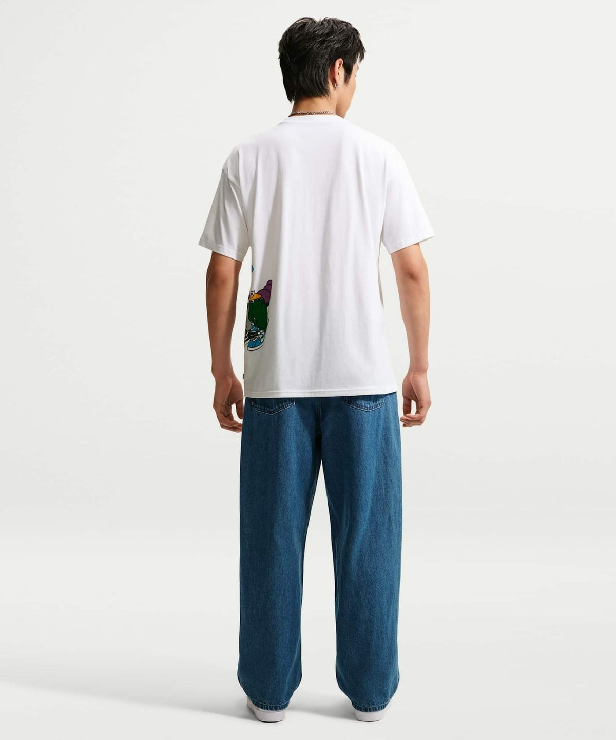 나이키(NIKE) SB 스케이트보딩 티셔츠 M - 화이트 / IM4431-100