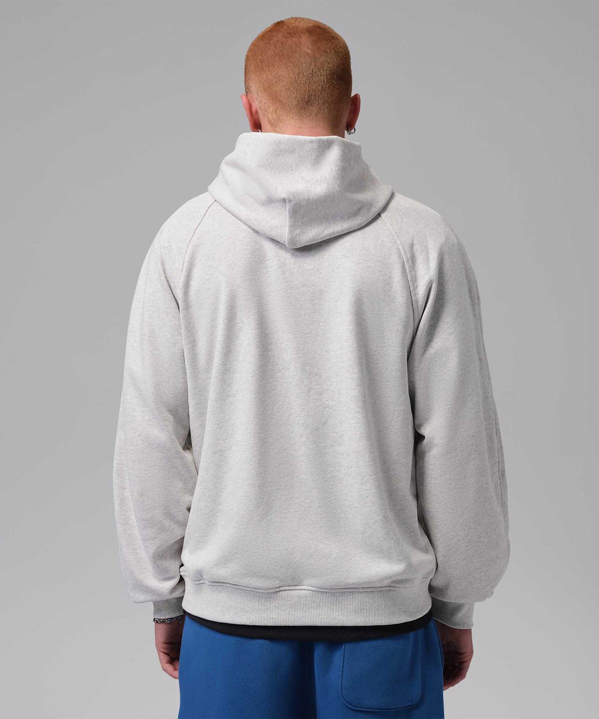 나이키(NIKE) 조던 브루클린 스테이트먼트 풀오버 후디 M - 뉴트럴 그레이:헤더:유니버시티 레드 / IU0253-054